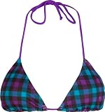 FULL TILT Buffalo Plaid Womens Swimsuit Top