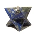 Lapis Merkaba 02 Blue Patch Gold Pyrite Crystal Healing Stone Sacred Star Carving 2