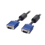 Syba Connectland CL-CAB32004 Ferrite Cores Nickel Plated VGA HD15 Male to Male Cable (15 Feet)