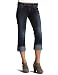 Silver Jeans Juniors' Suki Denim Capri, Dark Blue, 32X33