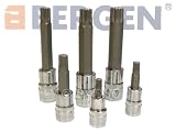 BERGEN 6 Piece 3/8 and 1/2 inch Dr. Triple Square Socket Bit Set BER1133