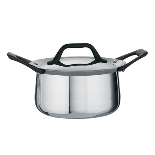 Tramontina Limited Editions Barazzoni 2 Quart Stainless Steel Covered Tri-Ply Clad Sauce Pot