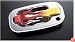 All Sales MFG Billet Custom Replacement Door Handles AnodizedDoor Handles (Pair)- Flame