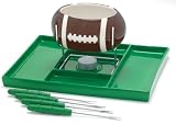 Trudeau Football, Nacho and Chocolate Fondue, 8 Piece Set