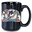 Miami Dolphins VIP Black 12 oz Collector's Coffee Mug - NFL Football Fan Shop Sports Team Merchandise