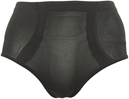 Real Beauty Women's Shaper Panty with Sillicone Buttockspads Booty Hip Padded Panty Brief (XL, Black)