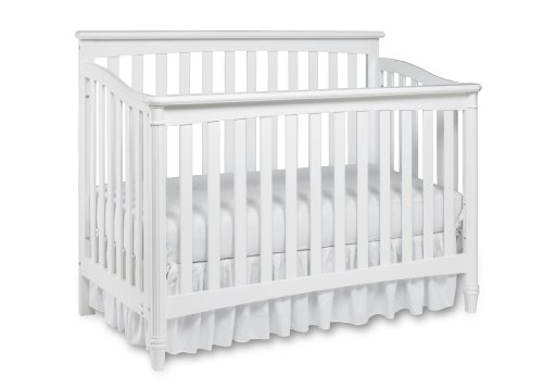 Europa Baby Geneva Convertible Crib, White
