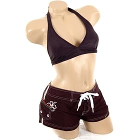 Juniors Trendy Summer Short Board Shorts Black Embroidered Short Beach Wear Swimsuit Coverup