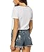 ROMWE Women's Tee Short Sleeve Loose Printing White Funny T Shirts T-Shirt