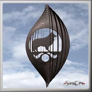 SHELTIE Circle Swirly Metal Wind Spinner