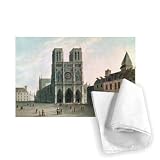 The Square in Front of Notre-Dame at the.. - Tea Towel 100% Cotton - Art247 - Tea Towel - 46x70cm
