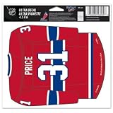 Carey Price - Montreal Canadiens Jersey 5x6 Cling Decal