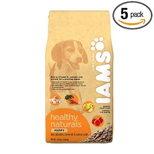 IAMS Healthy Naturals Puppy, 3.5-Pound Bags (Pack of 5)