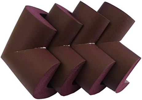 popom 12 Pcs Extra Thick Premium High Density Furniture Table Edge &amp; Corner Guard Baby Proofing Bumper Protector (Coffee)