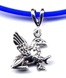 18 Blue Griffin Necklace Sterling Silver Jewelry