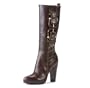 FRYE 77471 HEIDI BUCKLE DARK BROWN SIZE 7.5