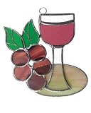 Gallery Art Red Wine Glass Suncatcher