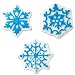 Icing Decorations-Snowflake 7/Pkg