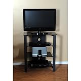 Tier One Designs 37 Black Glass TV Stand / Audio Rack