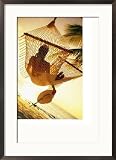 Woman on Hammock, Ari Atoll, Maldives People Photographic Poster Print by Angelo Cavalli, 24x18