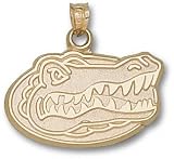 Florida Gators Solid 10K Gold Gator Head 5/8'' Pendant