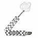 BooginHead - PaciGrip Pacifier Clip and Pacifier Holder with Universal Loop - Chevron, Gray and White