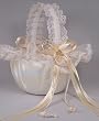 Hats Off Satin and Lace Flower Girl Basket