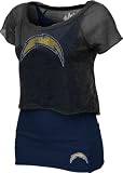 San Diego Chargers Women's Double Hit Top - Touch by Alyssa Milano
