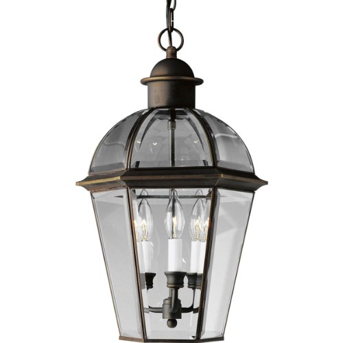Progress Lighting P5531-20 Danbury Chain-Hung Fixture, Antique Bronze