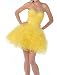 Zeilei 450 Strapless Rosettes Skirt Babydoll Short Prom Dress