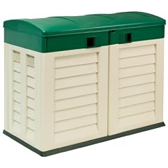 Ger�tehaus, Ger�teschuppen, M�lltonnenbox, Rollatorgarage, Gartenbox beige gr�n