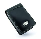 Eco-nique (Canon Ixus 970) traditional soft Napa leather digital camera case - Black