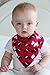 Baby Bandana Drool Bibs By Daulia, Unisex 4-Pack Absorbent Pure Cotton, Cute Baby Gift for Boys & Girls