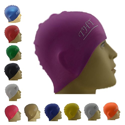 1 Natural Silicone Swimming Cap Perfect To Keep Hair Dry Recreational