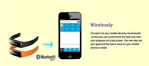 Walsontop® Fitness V5 0.91" OLED Bluetooth Smartwatch Smart Bracelet Health Watch Phone Wristband Wrist Wrap Sports Pedometer with Sports&Sleep Tracking For Android 4.3 or Above & IOS 7.0 or Above Apple iphone 6/6 Plus/5s (Black)