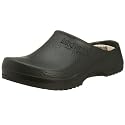 Birki Super Birki 068011, Unisex - Erwachsene Clogs & Pantoletten, weites Fußbett, PU, schwarz (Black)