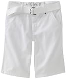 Calvin Klein Boys 8-20 Insignia Short, White, 12