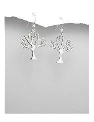 Tree Earrings In 92.5 Sterling Silver