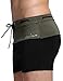 Godsen Men's Swimming Trunks Boxer Brief,black Soft Briefs