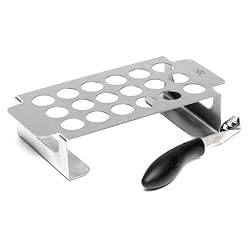 Steven Raichlen Best of Barbecue Stainless Chili Pepper Roasting Rack and Corer Set