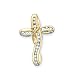 10K Yellow Gold 1/5 ct. Diamond Cross Pendant with Chain