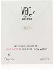 Dogeared "Wag" Dog Bone Necklace, 18"