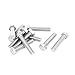 Uxcell a15060500ux0022 M8x40 mm DIN933 304 Stainless Steel Hex Head Screws Bolt (Pack of 10)
