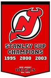 New Jersey Devils 24"x36" Wool Dynasty Banner - Hockey Sports Merchandise