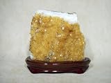 Citrine Druze On Woodbase - Medium