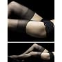 La Senza Sheer Plain Top Stockings Black Stockings