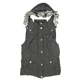 sherpa hooded vest womens