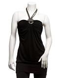 2b Chain Knotted Halter Dress - black (L)
