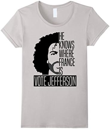 Women's Vote For Jefferson TShirt Small Silver