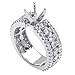 950 Platinum Semi Mount Diamond Engagement Ring (1.86ct)